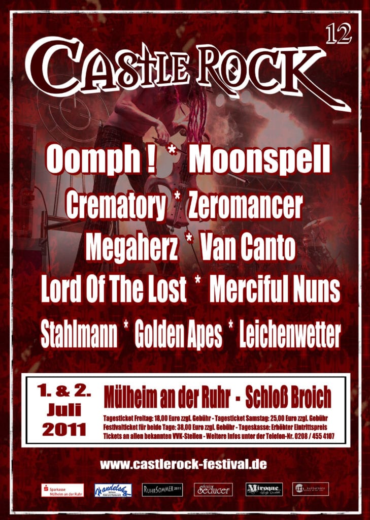 Castle Rock 2011 - Flyer (Quelle/Autor: Michael Bones/Kulturbetrieb)