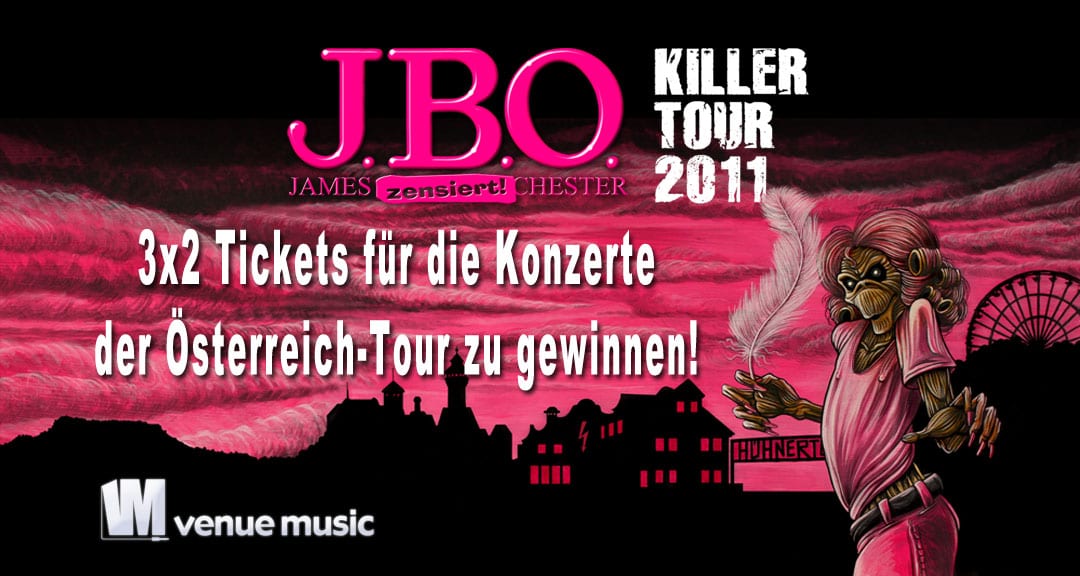 3x2 Tickets für die Österreich-Tour von J.B.O. zu gewinnen!