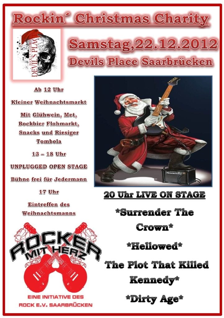 Devils Place SaarbrĂźcken Christmas Charity 2012 Flyer