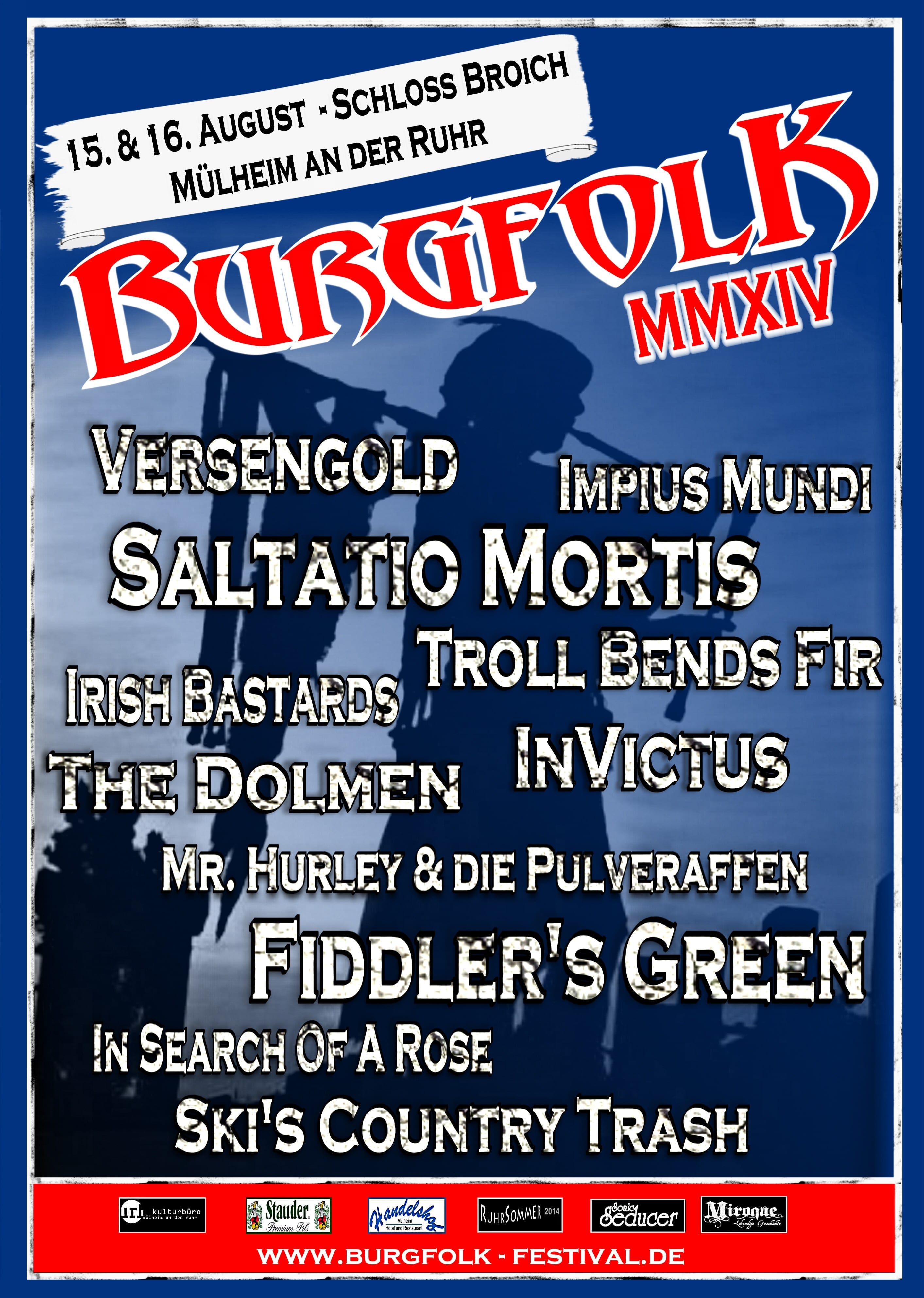 Flyer: Burgfolk Festival 2014 (Quelle/Autor: Michael Bones)