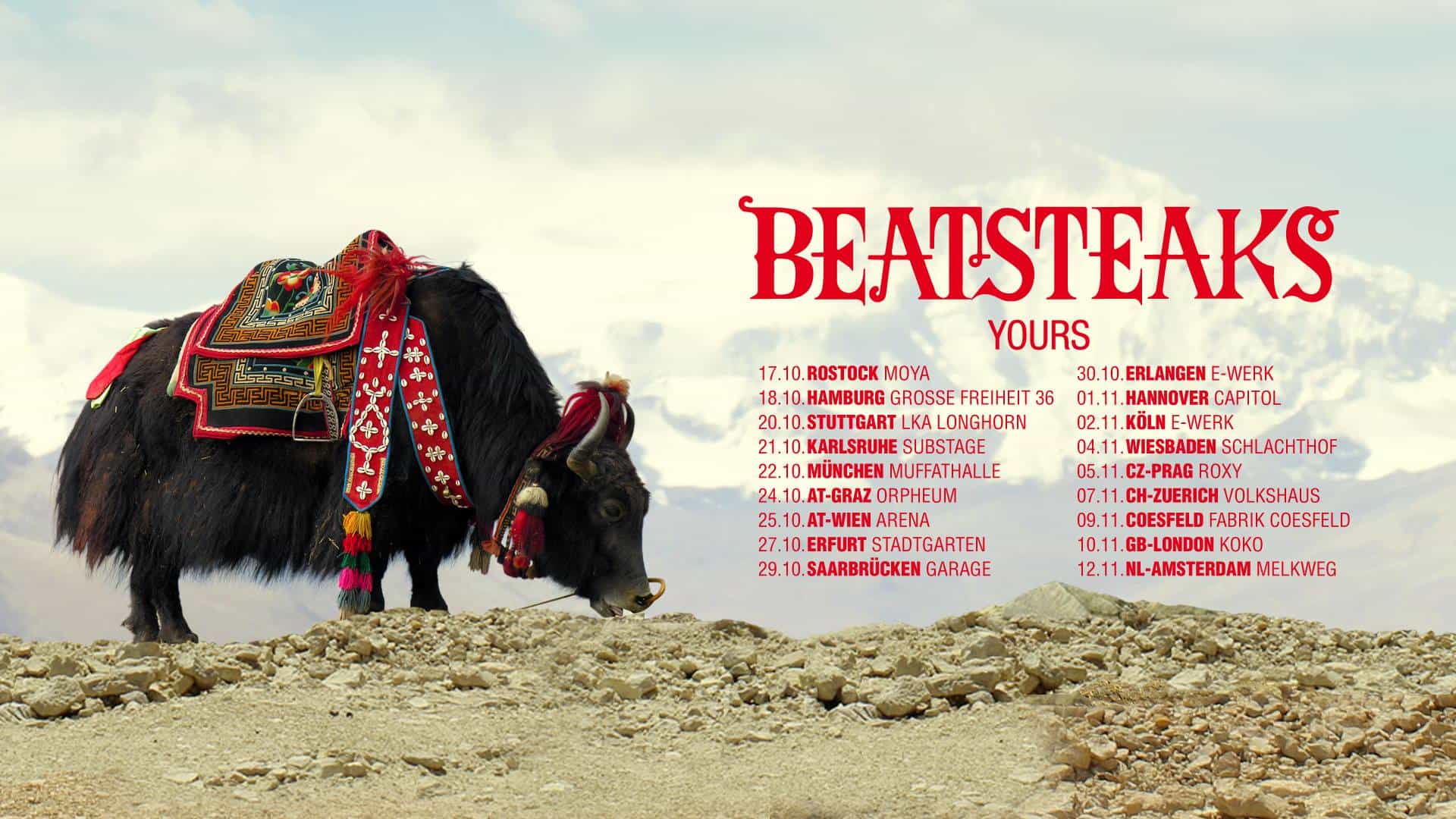 Beatsteaks auf Tour im Herbst - Vorverkauf ab 12.09.2017