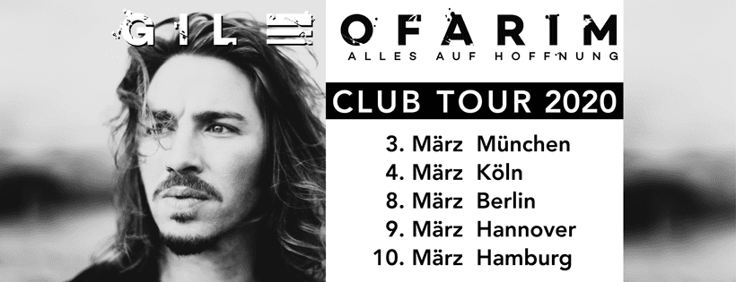 Gil Ofarim - "Alles auf Hoffnung"-Clubtour 2020