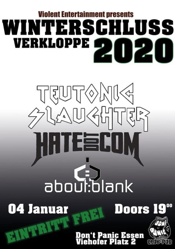? Fotos: Teutonic Slaughter - 04.01.2020 - Don't Panic, Essen