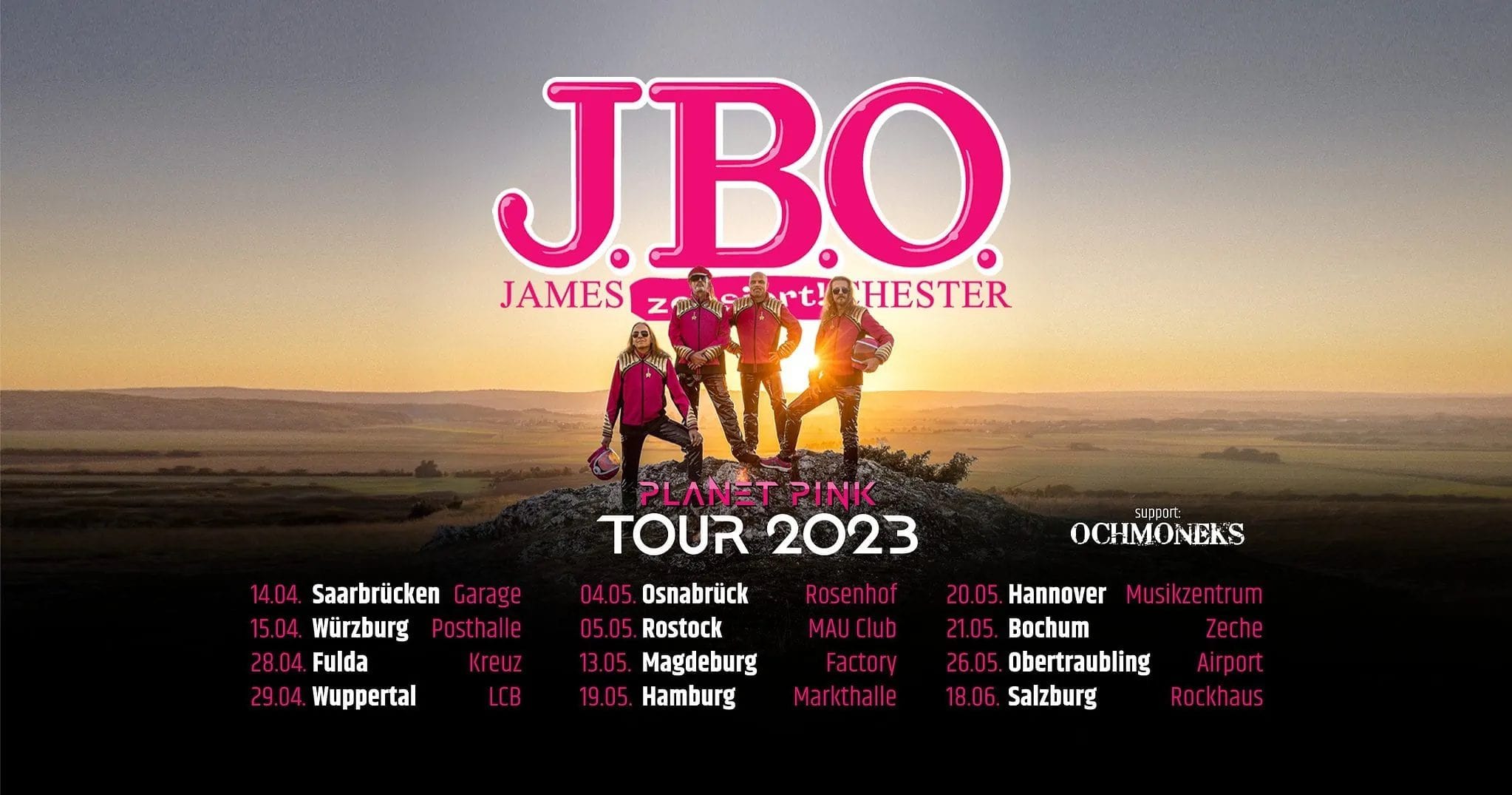 J.B.O.: Die ersten Tour-Termine der Planet Pink Tour 2023 stehen fest