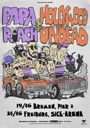 Papa Roach & Hollywood Undead - Zwei Hallen-Shows im Juni 2023 in Deutschland angekündigt